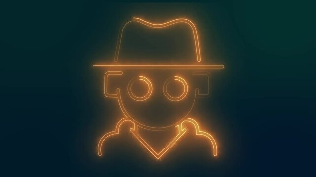 yellow Muslim man icon isolated on blue background. 4K Video motion graphic animation Happy Saint Patricks day. National Irish holiday. 4K Video motion graphic animation - Powered by Adobe