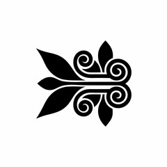 creative details Outline silhouette Wind blow icon, air breeze symbol icon vector illustration 