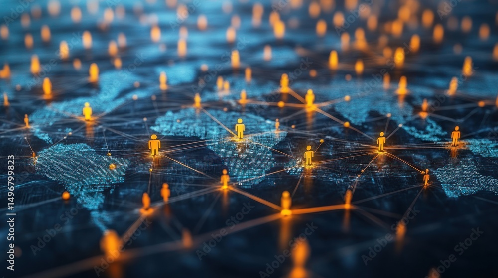 Poster global network connection: a visualization of interconnectedness
