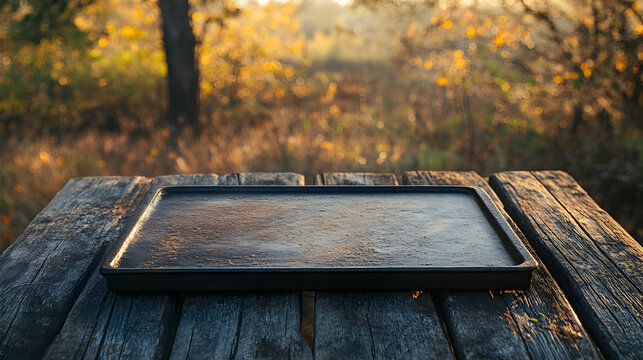 A rugged black iron grilling boar  BCB9F
