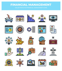 Collection of 25 Financial Management Icons