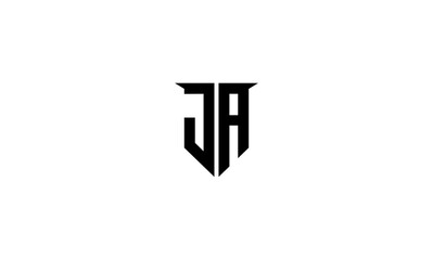 JA initial letter, monogram logo