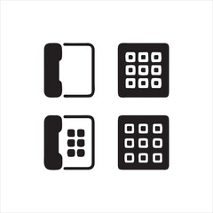 Phone icon vector logo design template