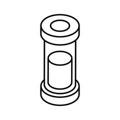 A modern isometric icon showing medical test sample