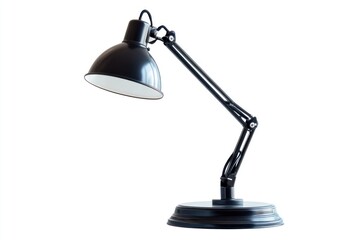 adjustable reading lamp isolated on white background