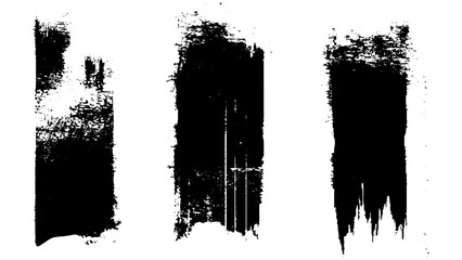 Collection of vector paint brush stroke, ink splatter, grunge line and artistic design elements.