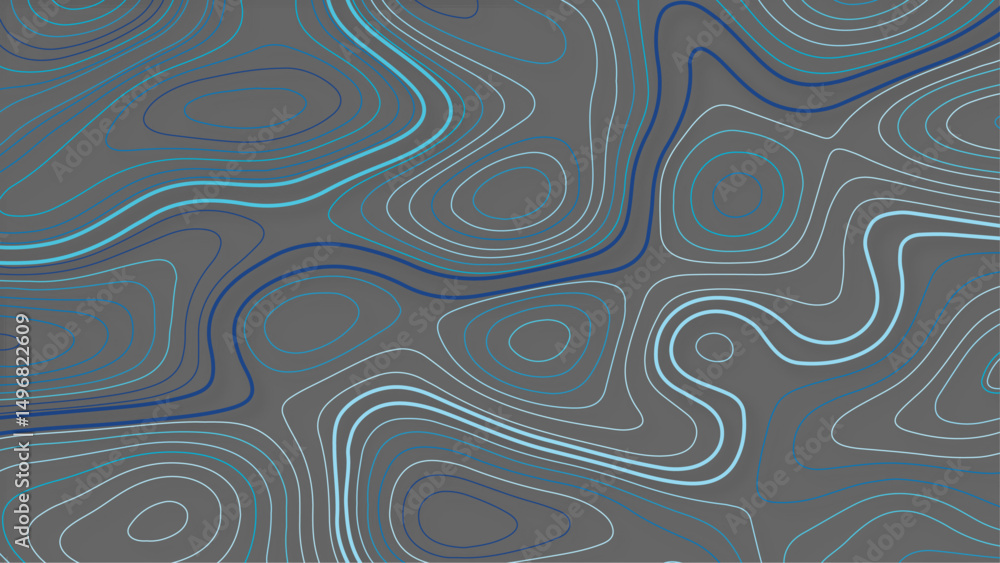 Poster fractal lines background. topographic map like abstract backdrop photo. vector design.