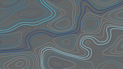 Fractal lines background. Topographic map like abstract backdrop photo. Vector design.