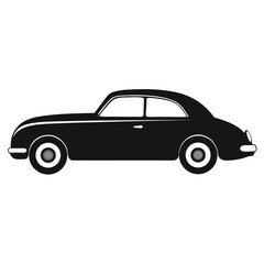 Obraz premium Vintage Automobile Silhouette Classic Car Design and Retro Transport
