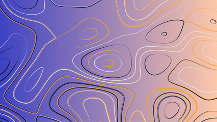 Topographic map contour background. Contour map vector. Map line of topography. Vector abstract topographic map concept with space for your copy. 