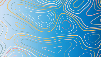 Topographic map. Geographic mountain relief. Abstract lines background. Contour maps. Vector illustration. 