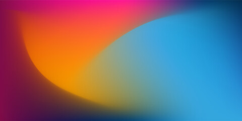 A futuristic background with two intersecting curved shapes blending purple, orange, blue and yellow gradients. Modern, dynamic design with transparent layers and a clean, contemporary look.