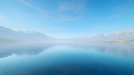 A Tranquil Lakeside View with Smo  71B52