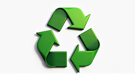 recycle symbol on a white background