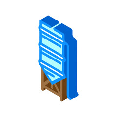 silo cement production isometric icon vector illustration
