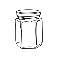 Jar line drawing