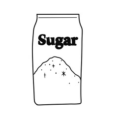 Illustration line drawing of a jar