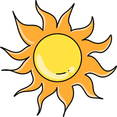 The sun , sunny day bright yellow 