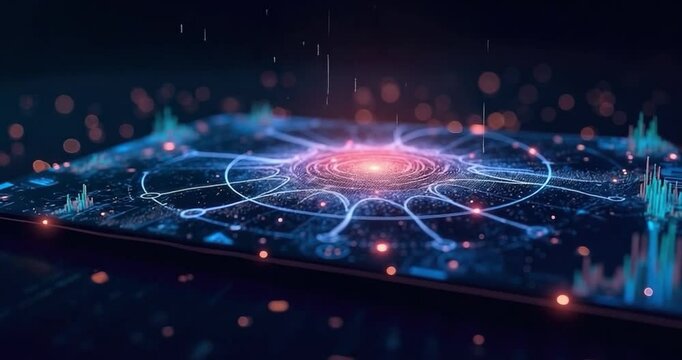 Abstract digital data graphic design