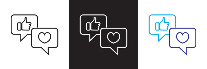 Blogger icon. Vector for websites, mobile interfaces, presentations, banner, visual branding etc. Vector illustration. isolated on white and black background. EPS 10