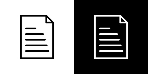 Form icon stroke vector icon simple black style, illustration.