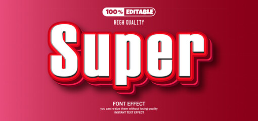 Super editable text effect