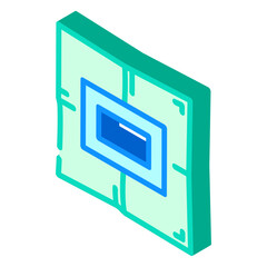 Fototapeta premium sterile drapes surgeon isometric icon vector illustration