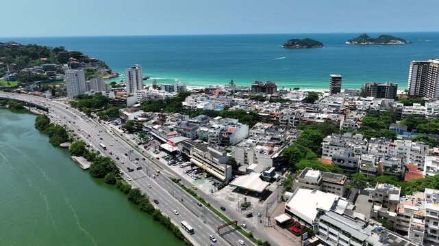 Pepe Beach In Barra Da Tijuca Rio De Janeiro Brazil. Turquoise Ocean Waves Gently Crashing On Tropical Beach. Shore Horizon Beach Sea. Shore Panorama. Barra da Tijuca Rio de Janeiro.