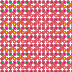 vector seamless pattern with flowers