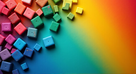 colorful cubes background