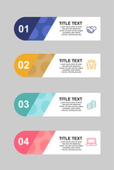 Flat design table of contents infographic template
