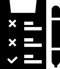 Obraz premium Rounded Filled Test Icon