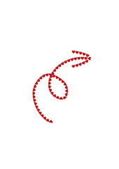 red and white arrows