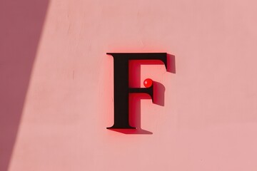 Modern typographic compositions  letter F AI generated