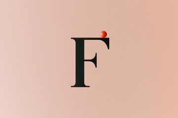 Modern typographic compositions  letter F AI generated
