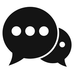 black and white chat