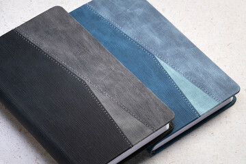 Notebook and due date, calendar and book