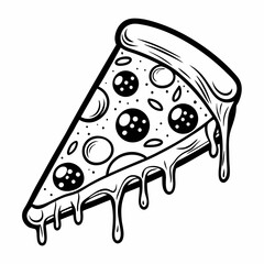 vector illustration of pizza