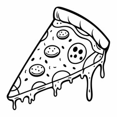vector illustration of pizza