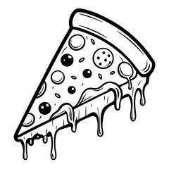 vector illustration of a chocolate ice cream