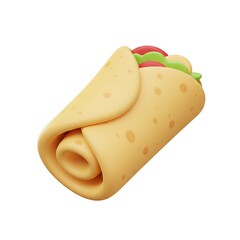 Rolled Burrito with Filling