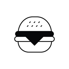 Burger Icon vector stock illustration
