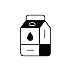 Milk Icon vector stock illustration