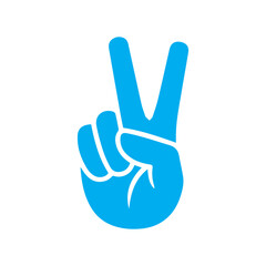 v victory colored icon