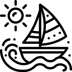 Sailboat on Waves