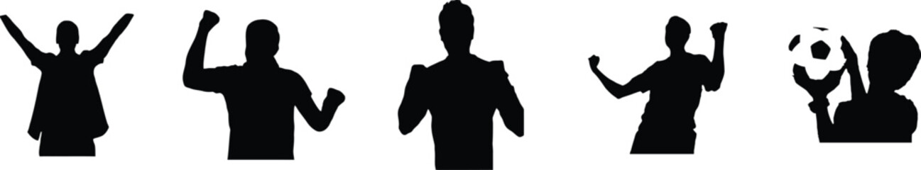 football fans Silhouette
