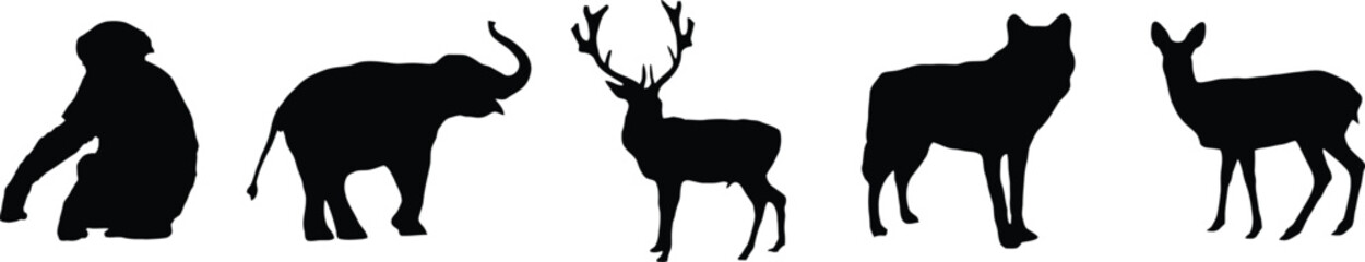 Animals Silhouette collection