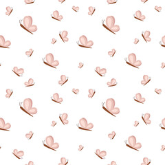 Cute butterfly seamless pattern. Adorable concept design for nursery prints, kids fabric, scrapbooking, wallpaper