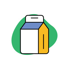 Takeway Food Bag Icon vector stock illustration