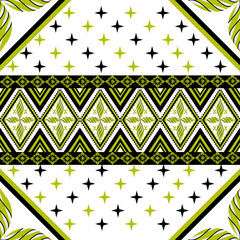 Modern Thai geometric pattern with gold accents — perfect for elegant and contemporary designs.